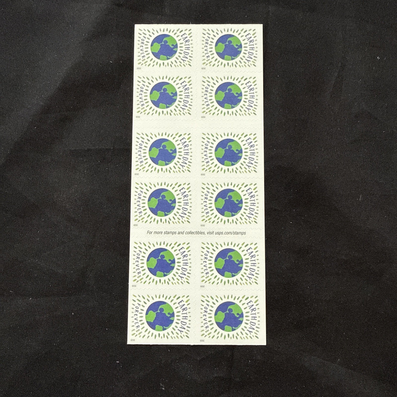 USPS Earth Day Forever Stamp Booklet of 20, MNH, Face Value $15.60