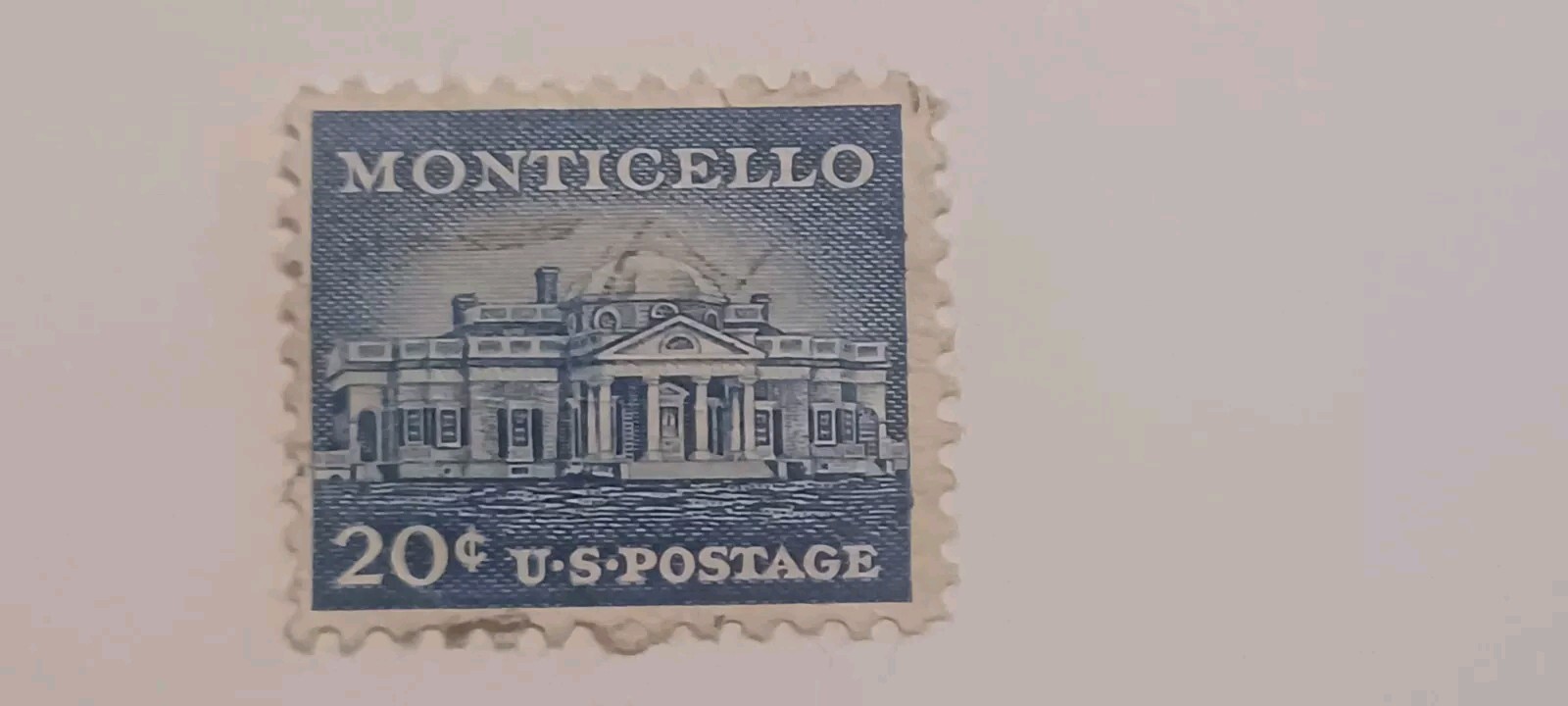 Stamp United States Monticello 20 Cents