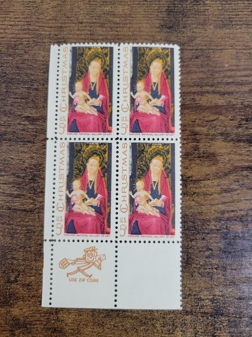 USPS Christmas Madonna & Child Memling National Gallery of Art 5 Cent Stamps