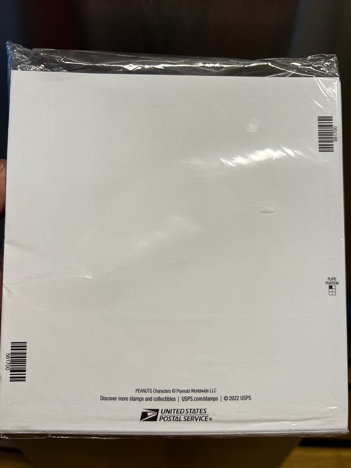 2022 SHEET/100 FIRST CLASS FOREVER STAMPS SCHULZ PEANUTS
