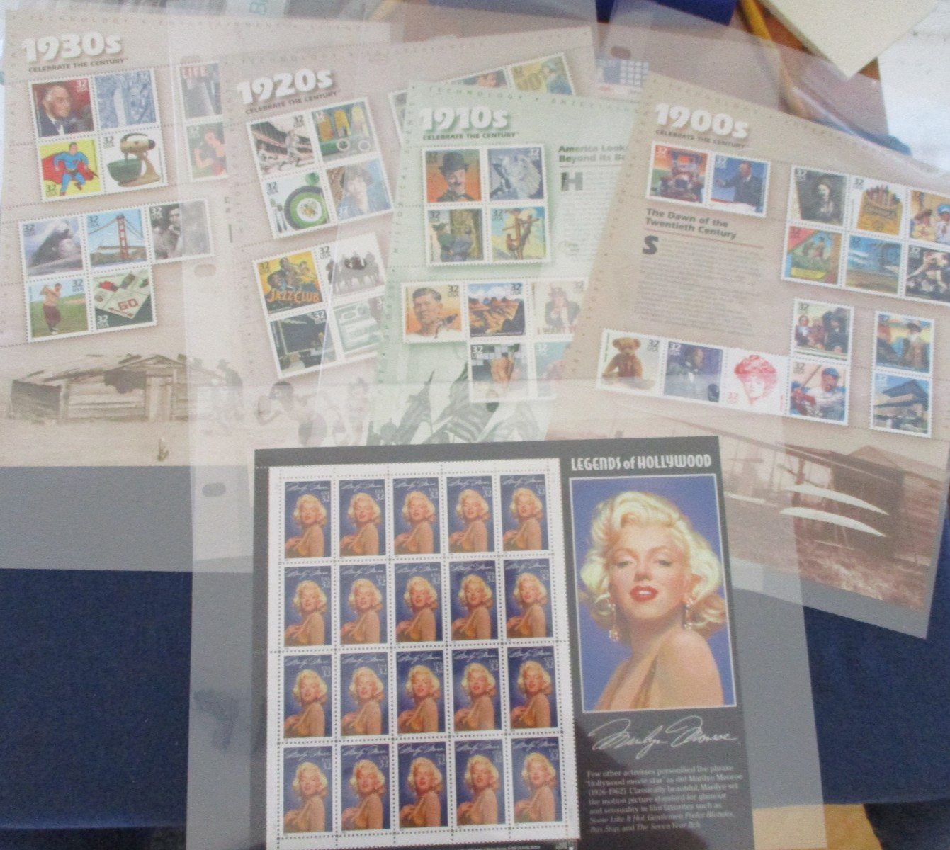 Lot Nice Clean Mint Unused Stamp Sheets 32c-44c era $248 Face Value Postage