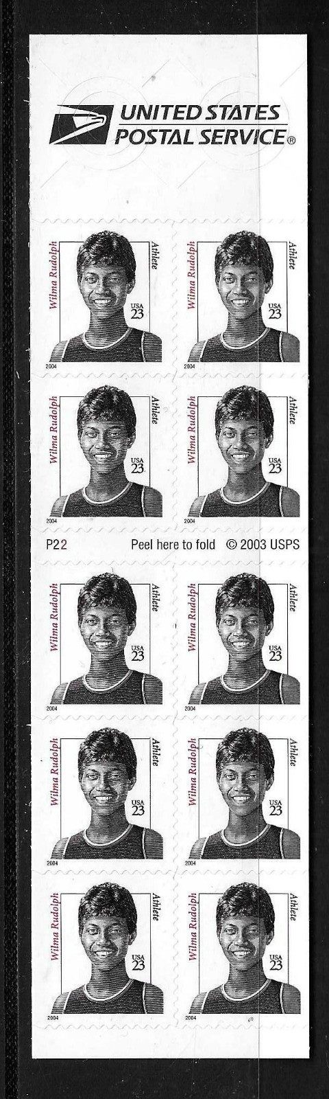 USA SC # 3436d Wilma Rudolph . MNH