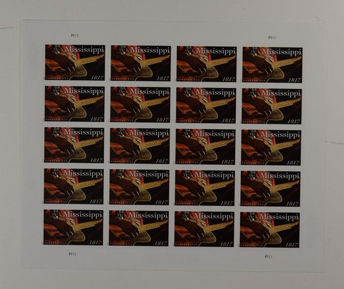 US SCOTT 5190 PANE OF 20 MISSISSIPPI STATEHOOD STAMPS FOREVER MNH