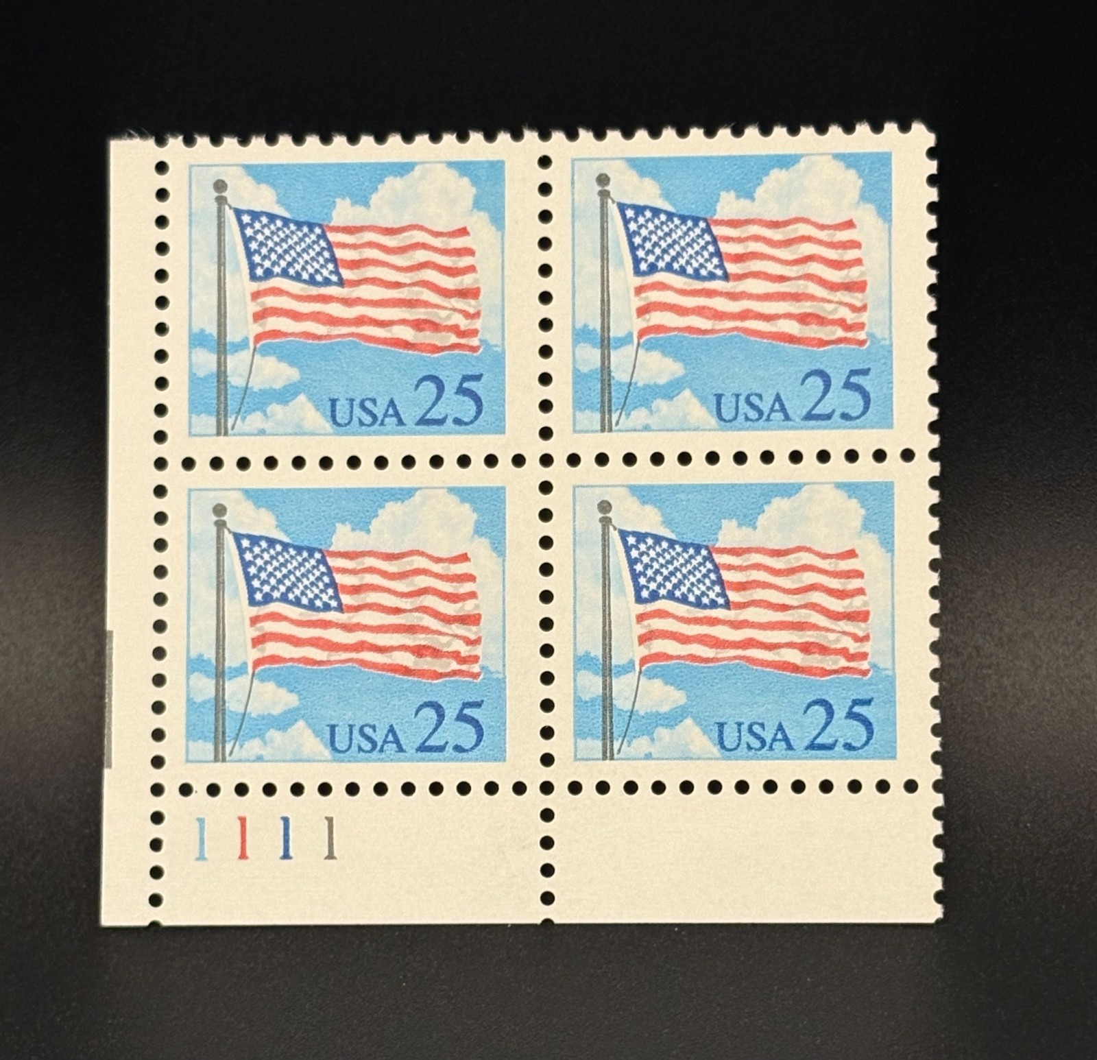 Multiple sets of Plate Block US Postage Stamps from the 90s (2)