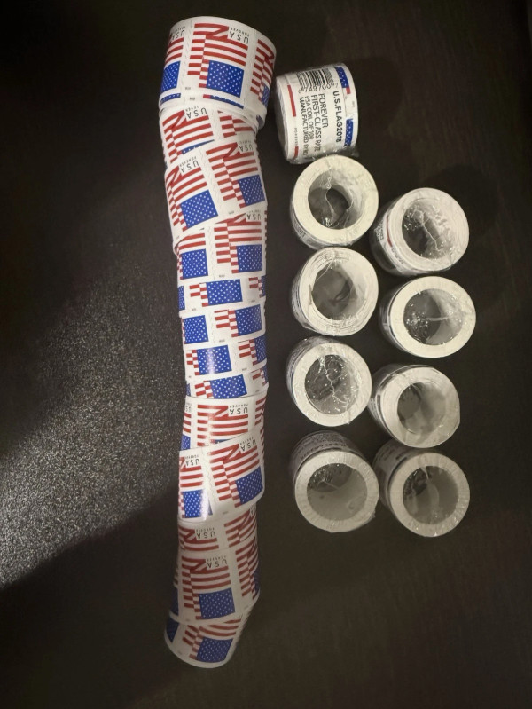 2018 US American Flag Stamps 20 Rolls of 2000 Pcs MNH Brand New Self-Adhesive