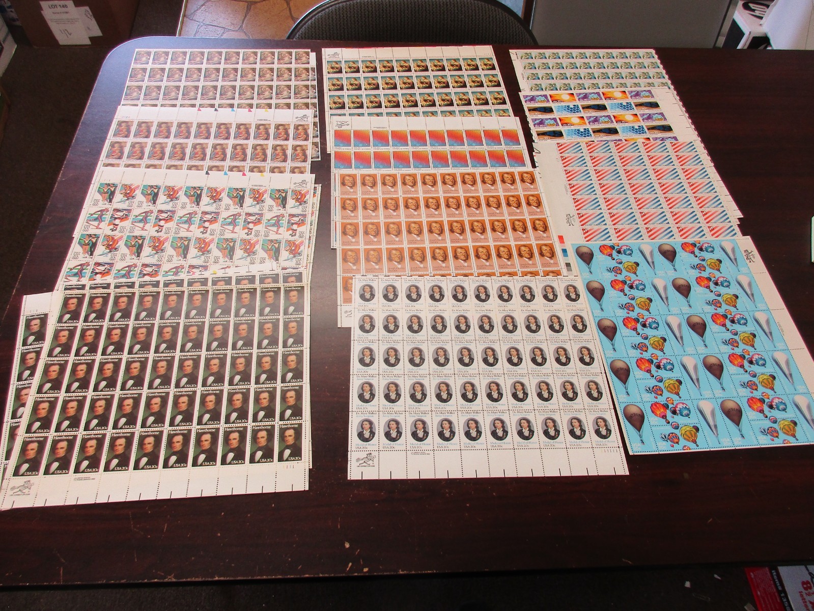 20 cent full sheets Mint NH, Face Value $461.20