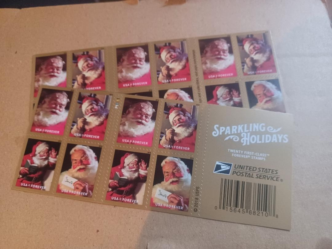 Sparkling Holidays 4ever Stamps booklet of 20 Lot of 2 Booklets 40 Stamps