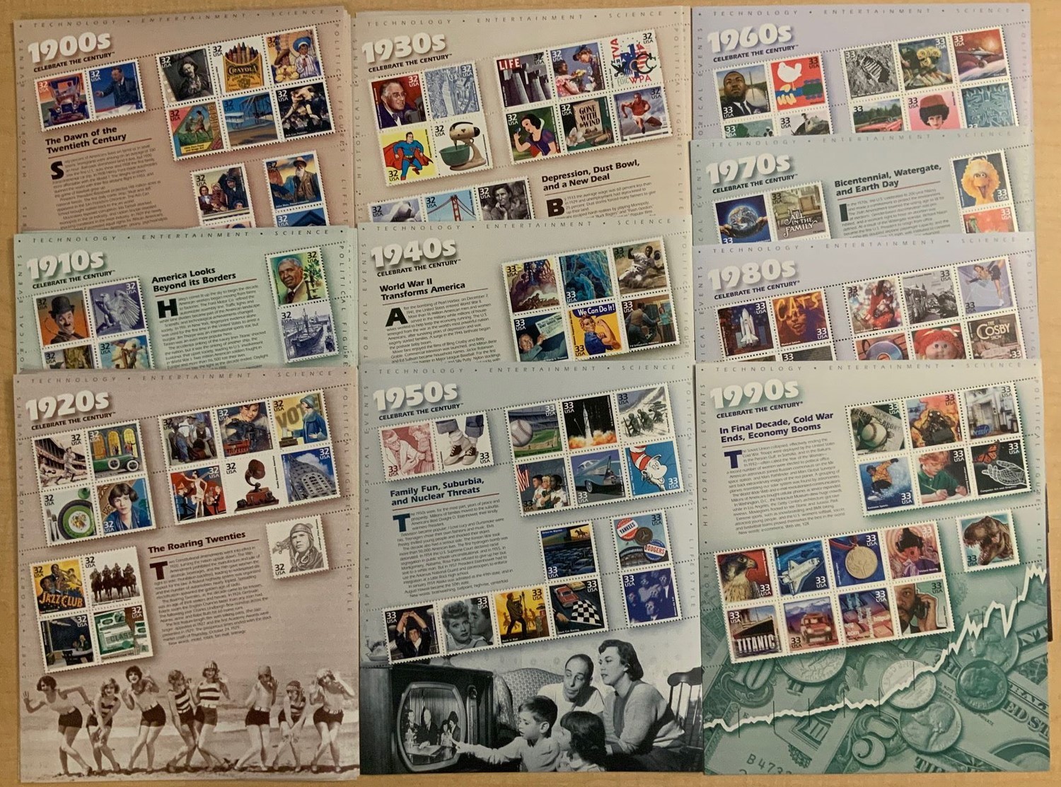 Celebrate The Centuries Discounted Sheet Lot Face Value $282.75 – Stuart Katz