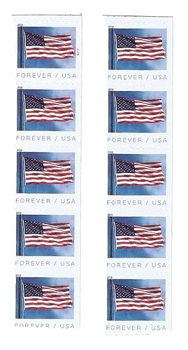 (10) USPS FOREVER Stamps – 2019 US Flag – First Class Mail Postage – BRAND NEW