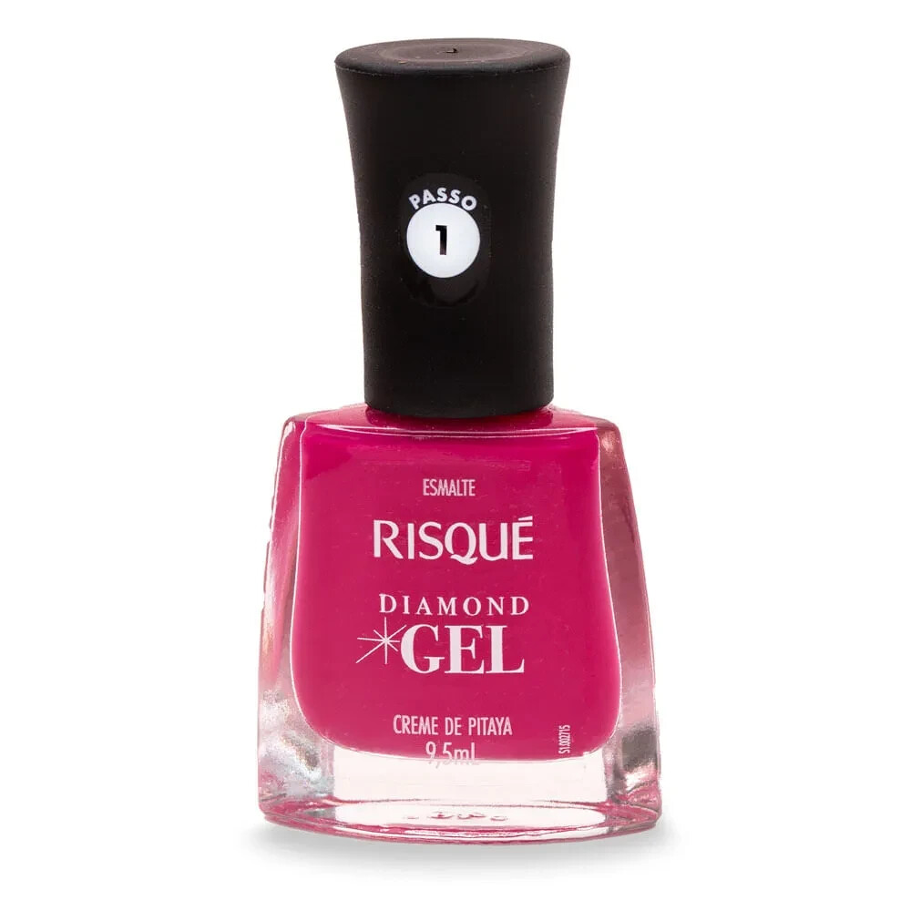 Risqué – Esmalte de Uña Color Creme de Pitaya Diamond Gel x 9,5 ml (x4 unidades)