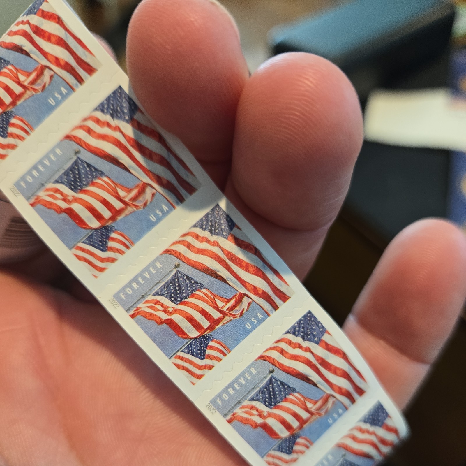 1 Roll Of 100 First Class Flag Postage Stamps 2024