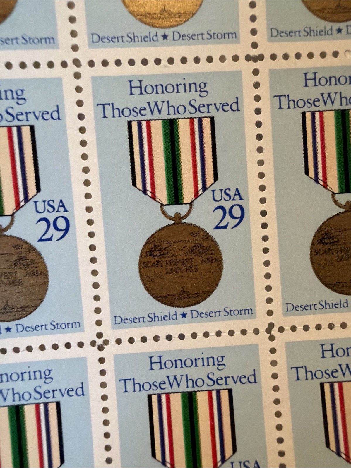 US SCOTT 2551 PANE OF 50 HONORING THOSE WHO SERVED STAMPS 29 CENT FV 14.50