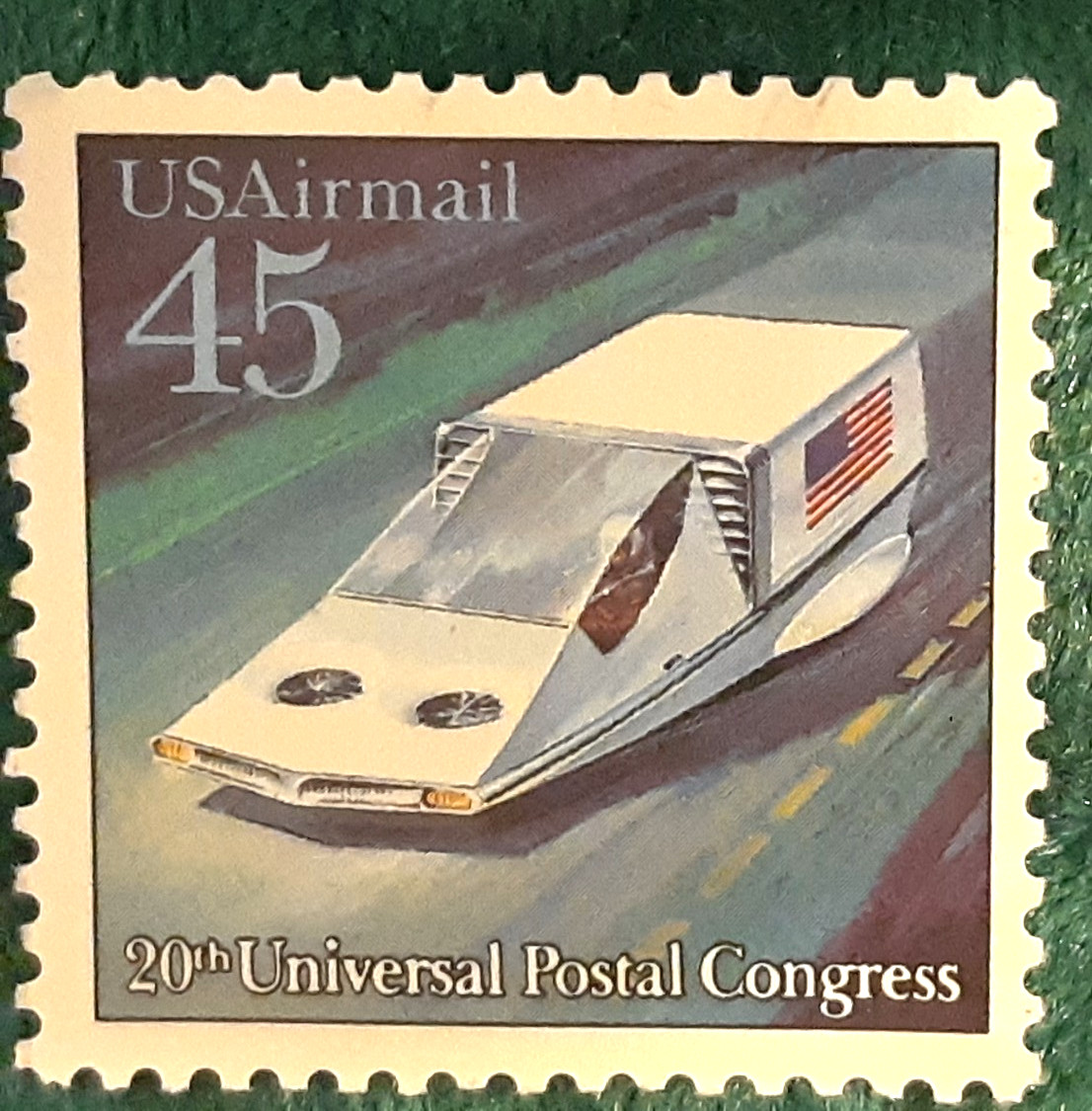 USA Airmail “20th Universal Postal Congress” 45 Cent Stamp – Scott C126B – MNH