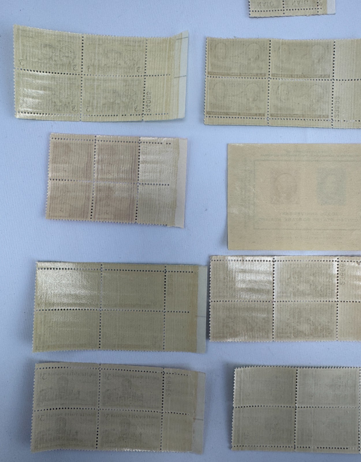 13 Mint US Commemorative Plate Blocks and CIPEX Souvenir Sheet 1946-1949