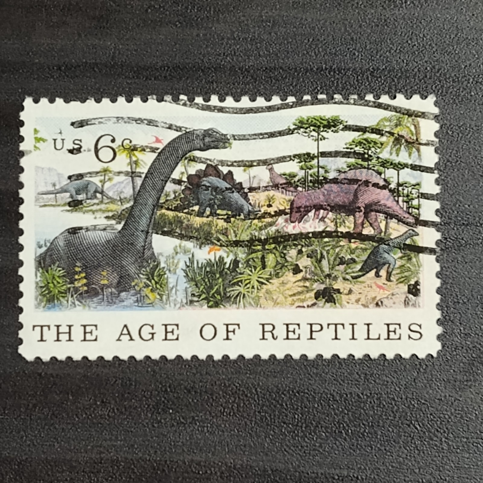 1970: 6 Cents, Natural History: The Age of Reptiles, Scott #1390 – USA Stamp