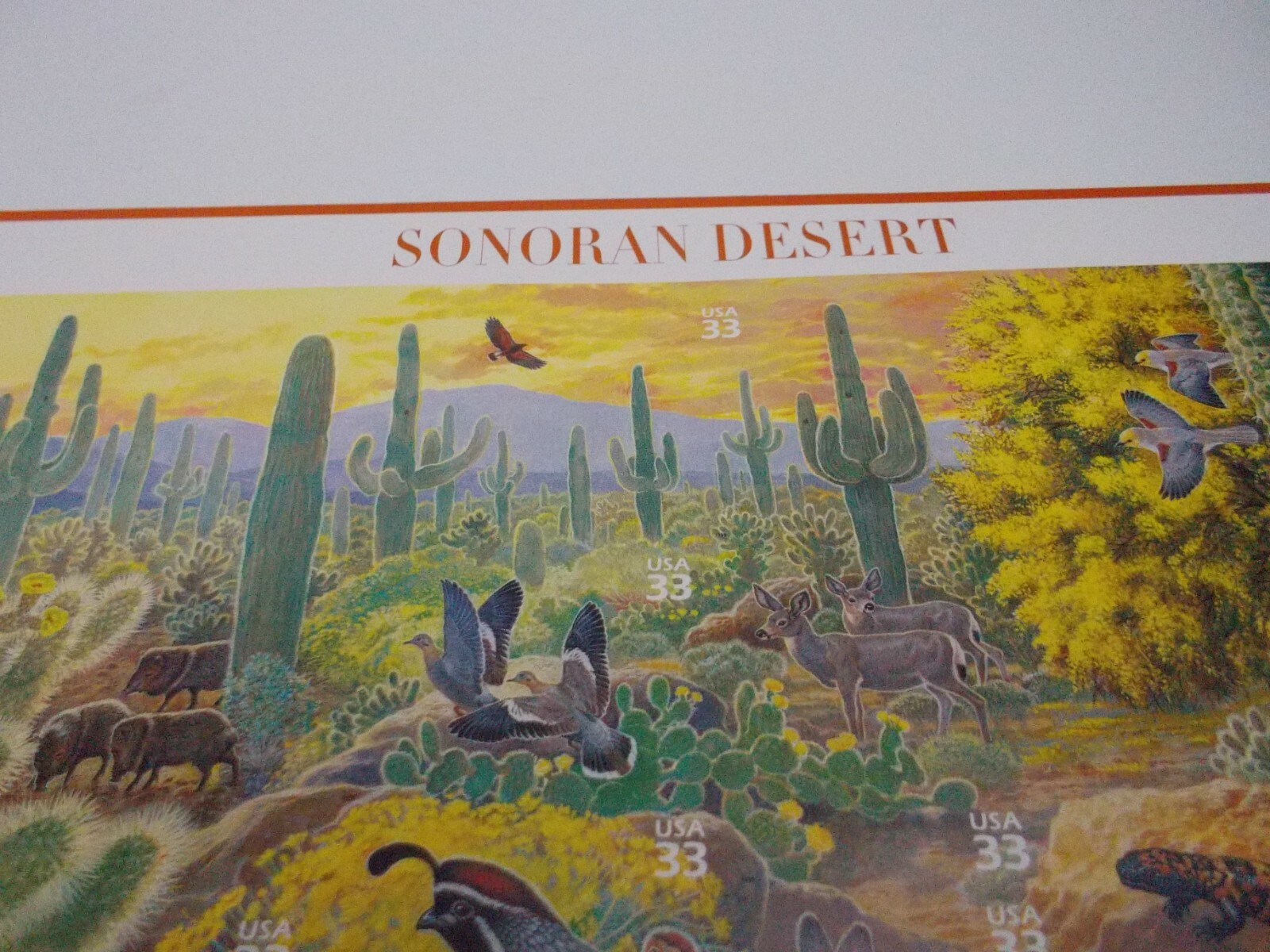 #3293 SONORAN DESERT 1st in a Series 25 33 CENT STAMPS 1999 MNH Free Shipping