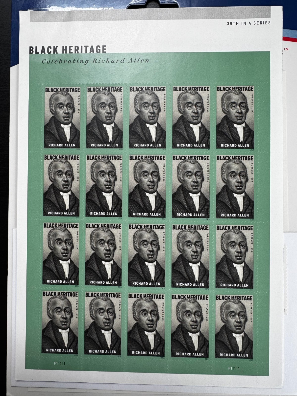 Black Heritage USPS forever stamps: Lot of #44, #39, #32