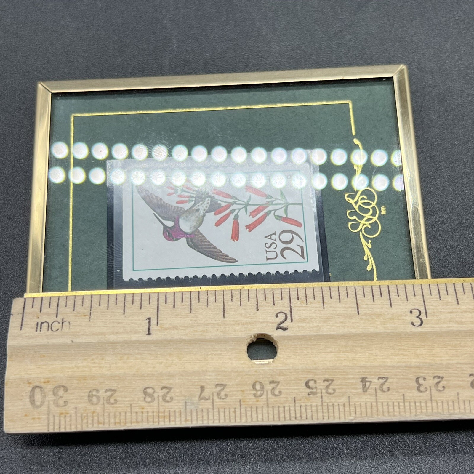 Vintage Framed 1993 Stamps & Stories Commemorative Stamp – Costa’s Hummingbird