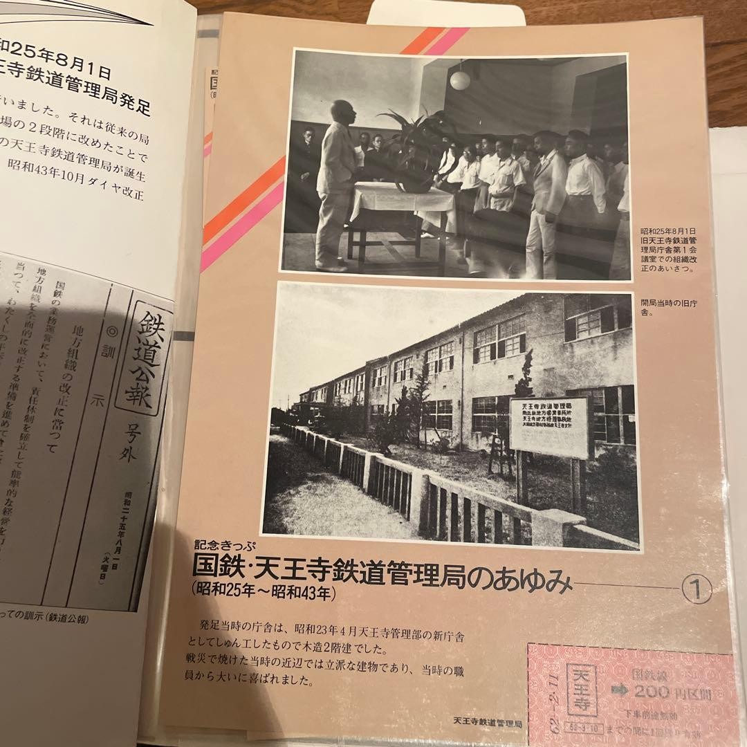 Tennoji Railway Administration railway stamps train retro