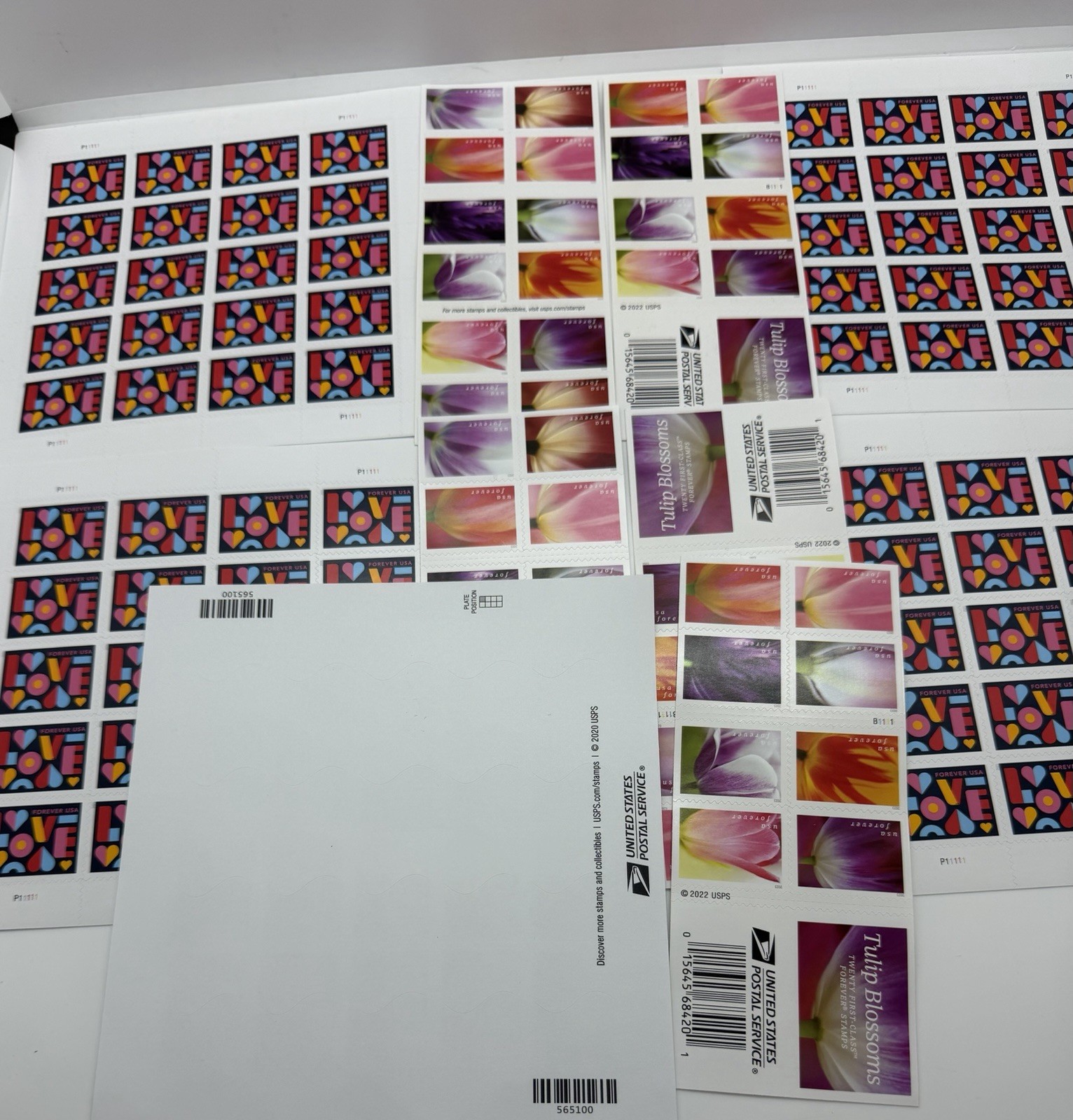 USPS Forever Stamps Mixed Lot (10) Booklets (200 PCS)-