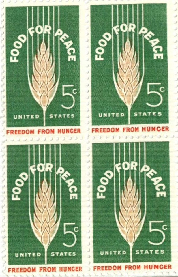 United States 5¢ Food For Peace Hunger Freedom Postage Stamp #1231 Pack of 100