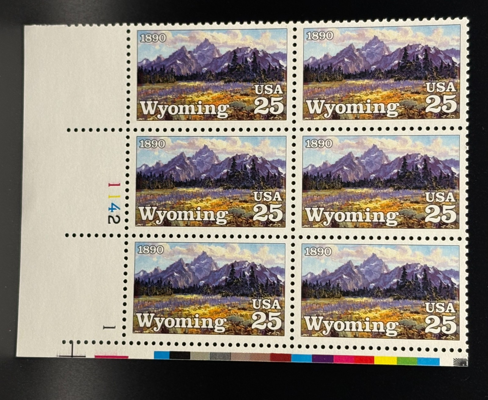 Multiple sets of Plate Block US Postage Stamps from the 90s (2)
