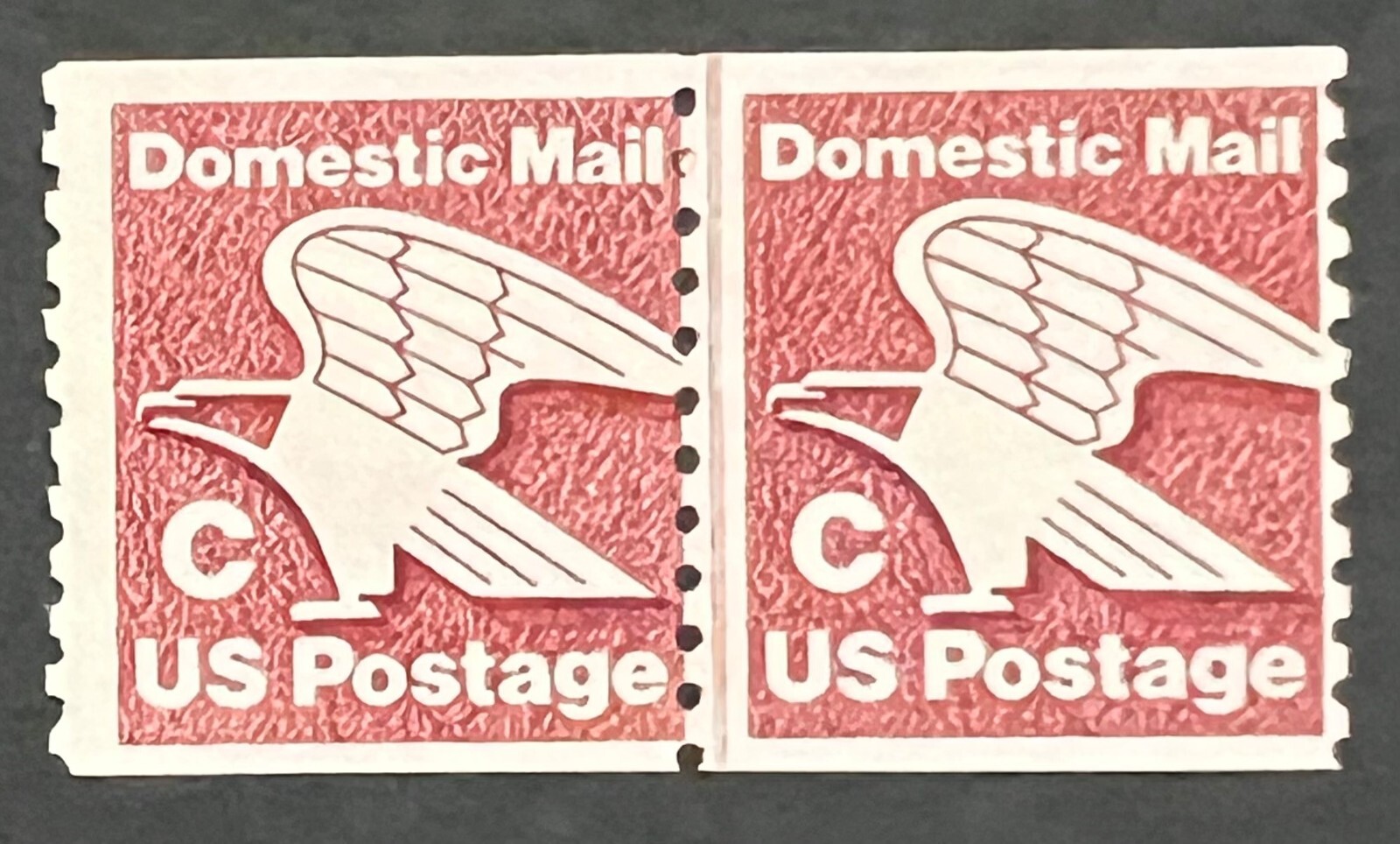Scott#: 1947 – “C” Postage 20¢ 1981 Line Pair MNHOG – Lot 2