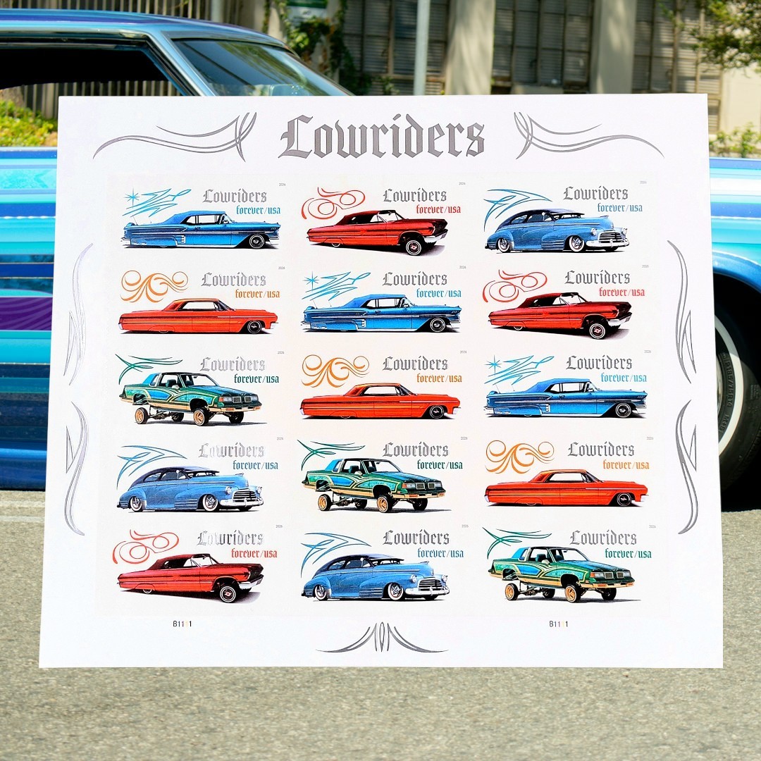 Lowriders Old School USPS(2026) First-Class Forever Stamps – Booklet of 15