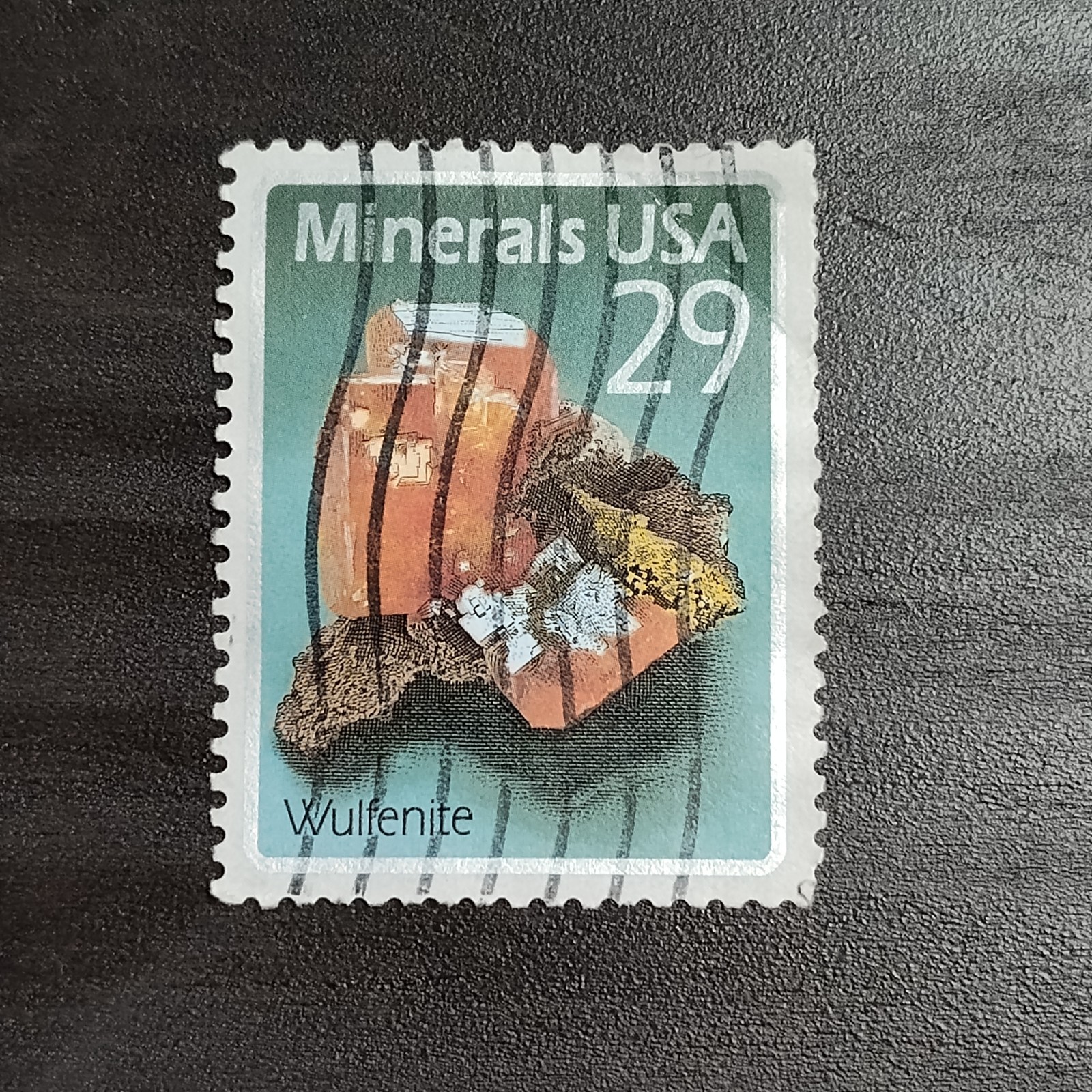 19_92: 29 Cents, Minerals: Wulfenite, Scott #2703 – Vintage USA Stamp