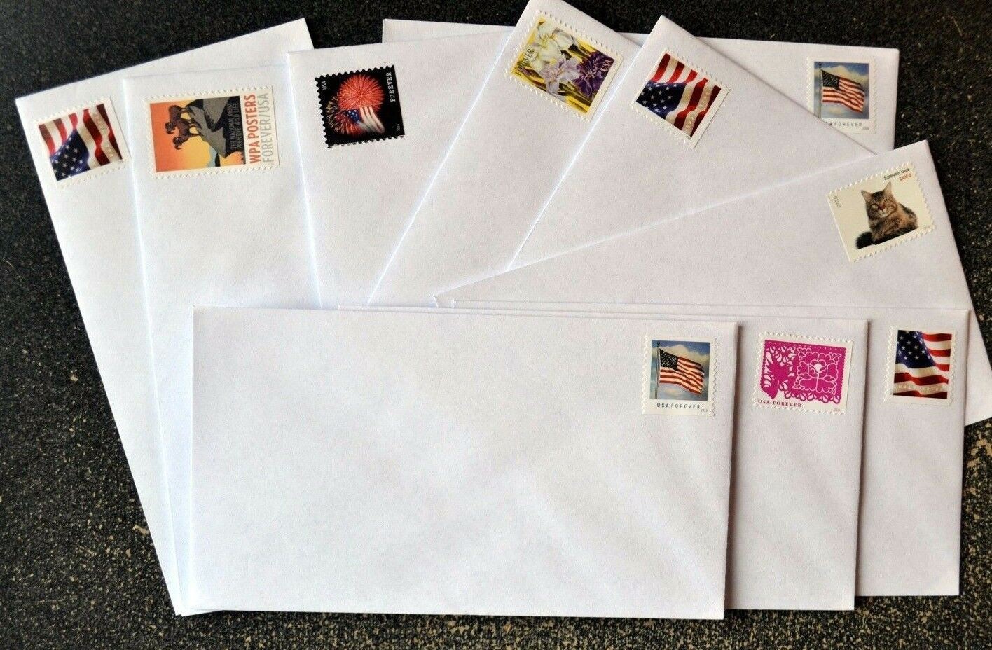 500 Stamped #10 White Envelopes with FOREVER Stamps. A $400+ Value – BRAND NEW!!