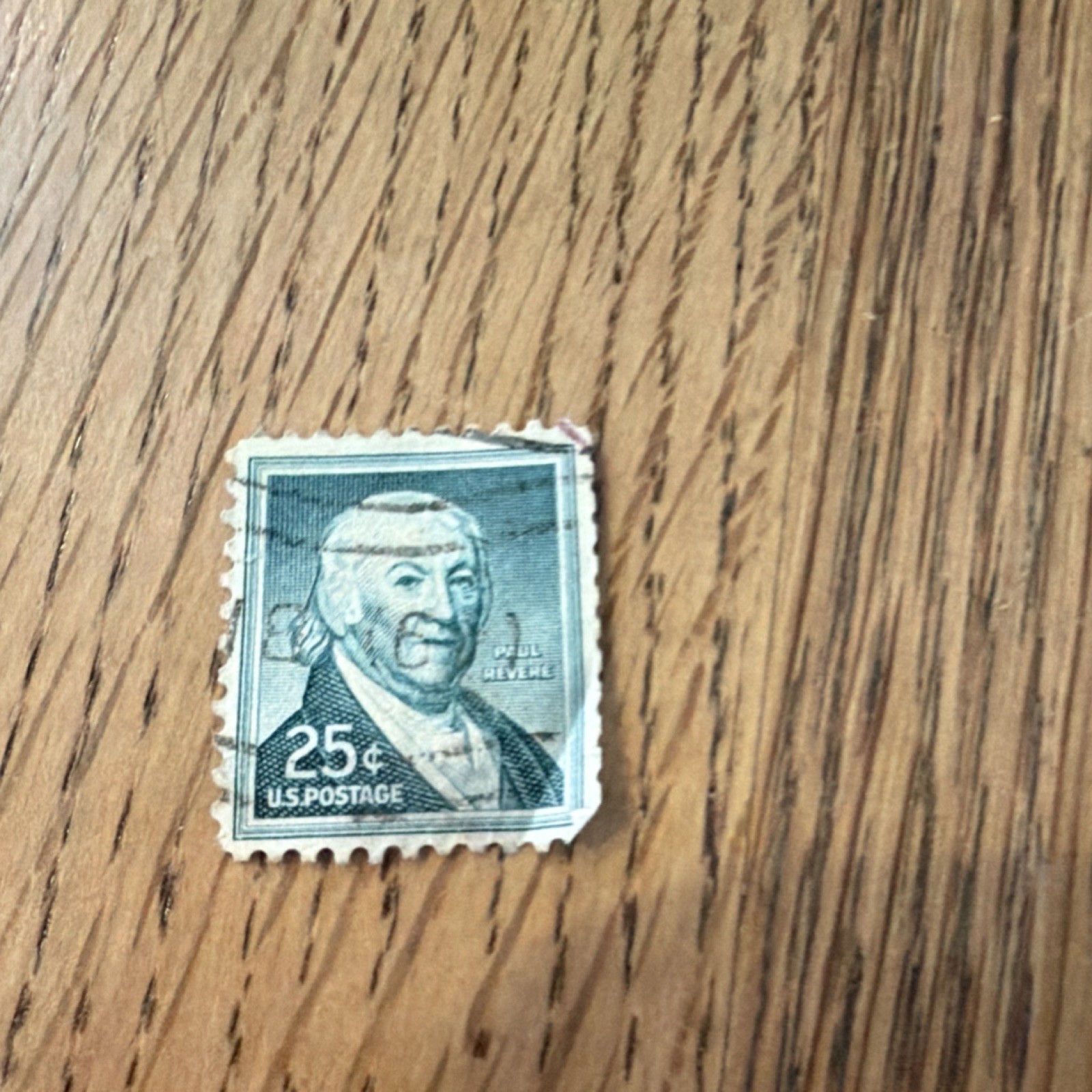 United States 25 Cent Historical Figures US Postage Stamp Blue Used Single