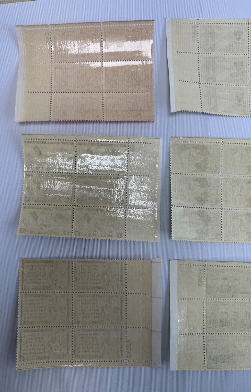 Vintage U.S. Commemorative MNH Plate Blocks Collection 54 Stamps 1952–1954