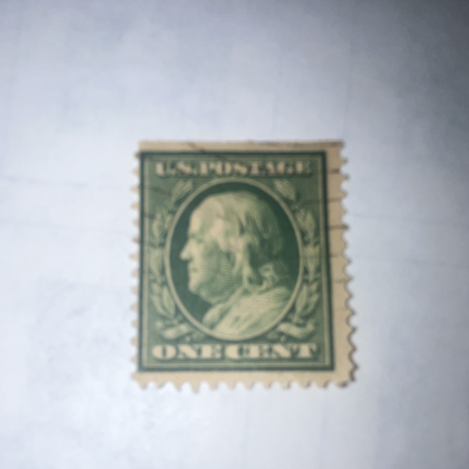 US 1 Cent George Washington Postage Stamp Single, Green, Used, Uncertified
