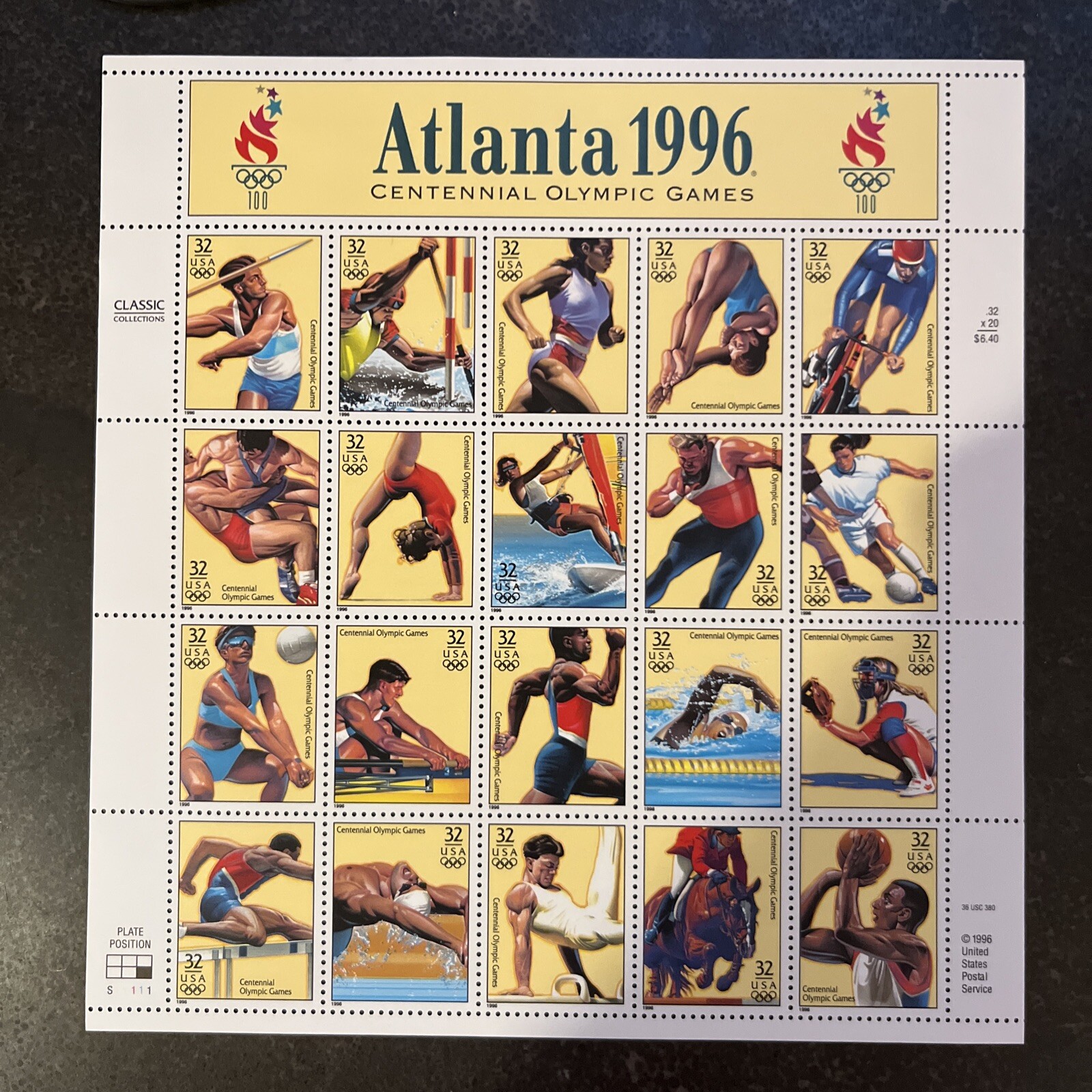 # 3068 – 1996 32c Olympic Games – mnh