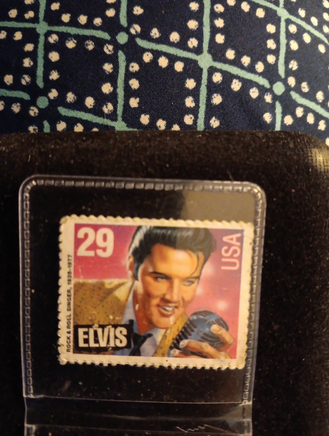 Rare & Original Elvis Doble Sided Stamp Original Printing Error.