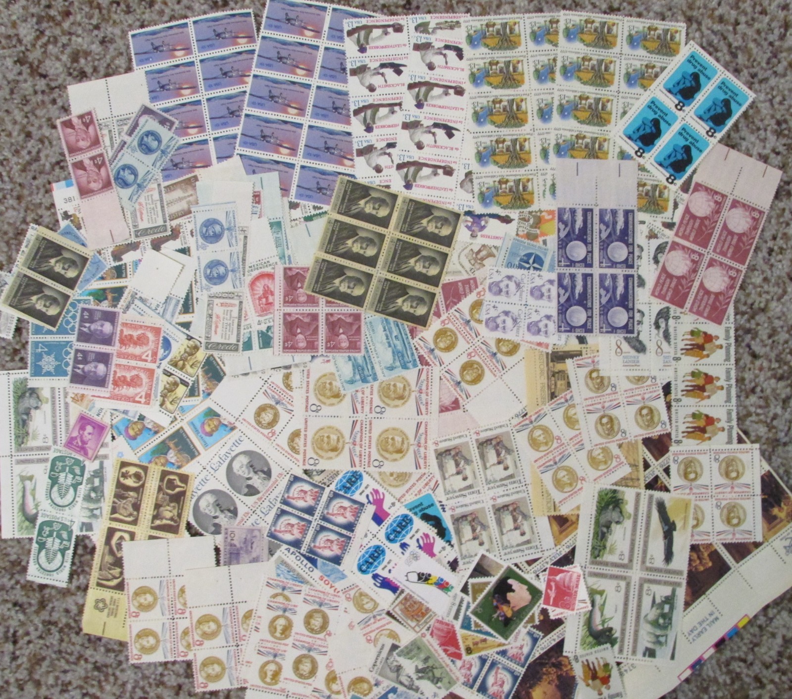 US Discount Postage Stamps unused. Below Face, FACE VALUE $100.053. Lot 260049