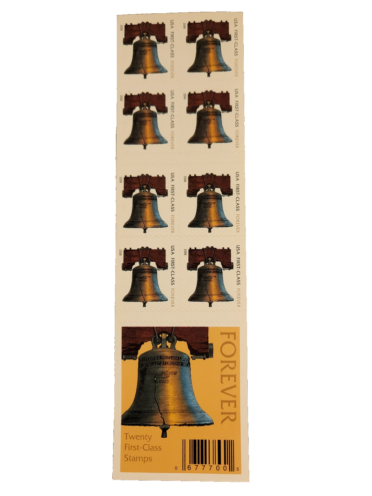 USPS First-Class FOREVER Stamps – Liberty Bell Booklet (20 stamps) COLLECTIBLE