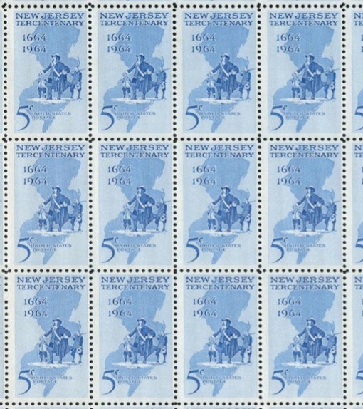 US 5¢ New Jersey Tercentenary Postage Stamp #1247 Mint Pack of 100