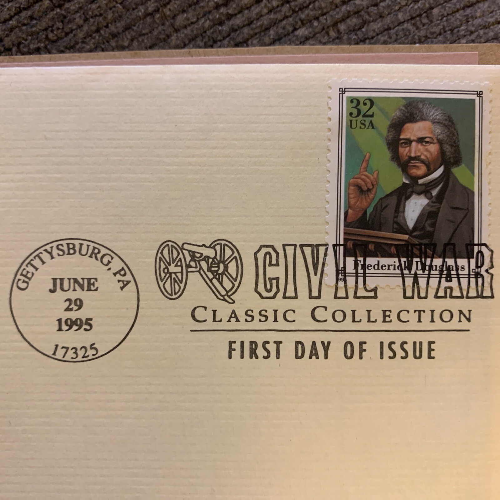 1997 – First Day of Issue, Civil War Classic Collection, with Stamp and Gold R