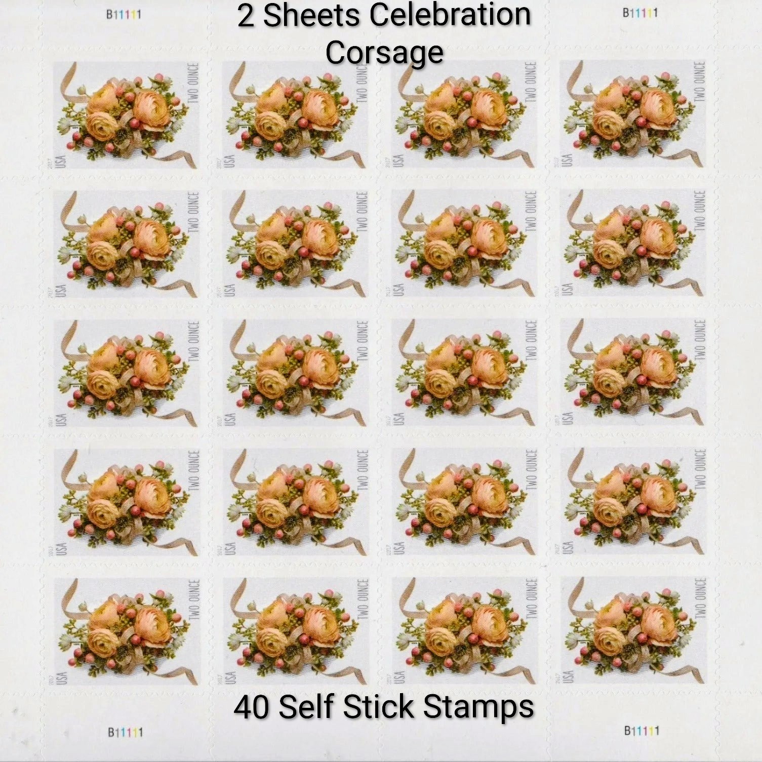 80 FOREVER STAMPS Wedding Invitations RSVP Celebration Boutonniere & Corsage
