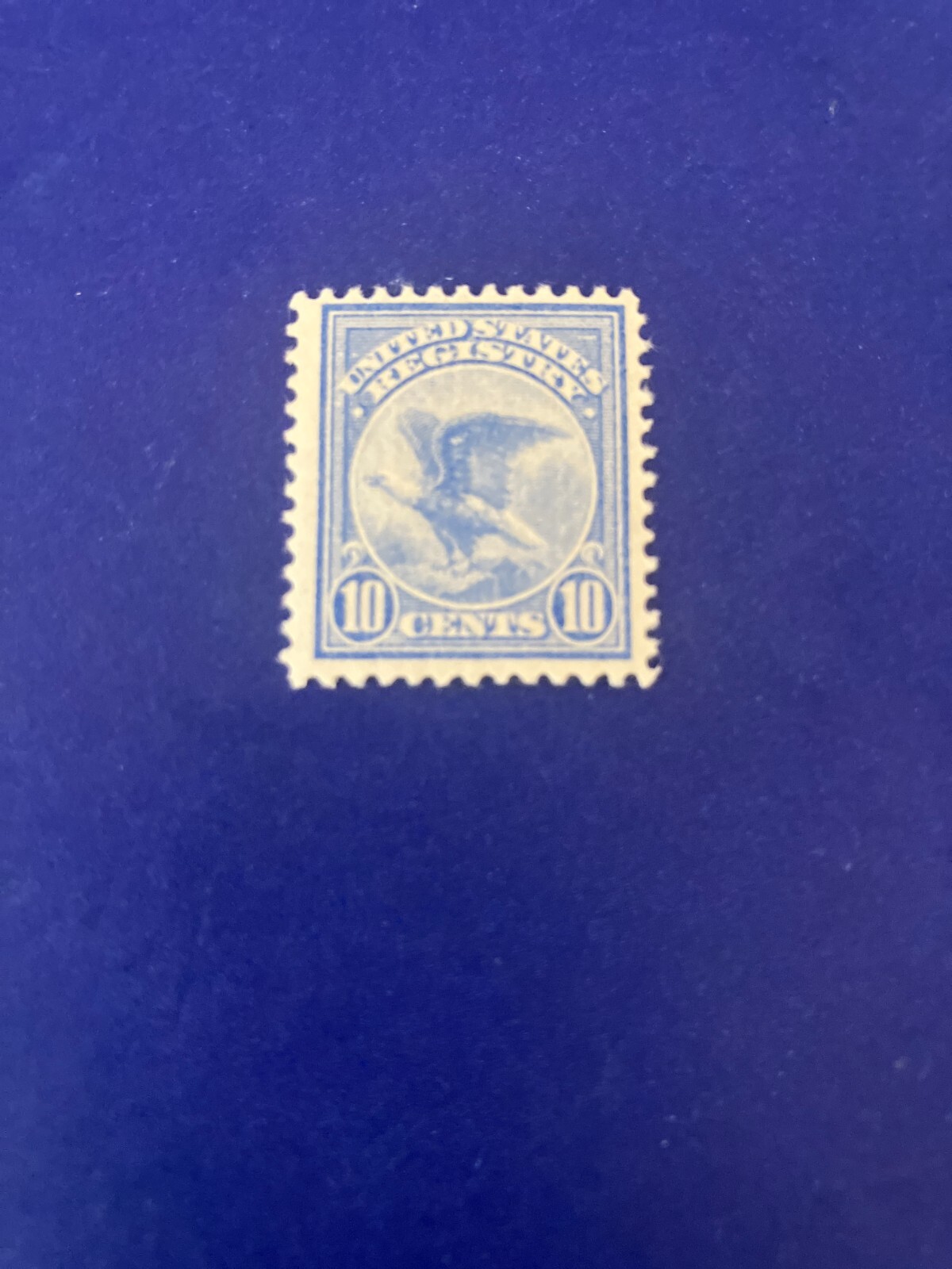 US # F1 10 CENTS Ultramarine VF NH Registration Stamp