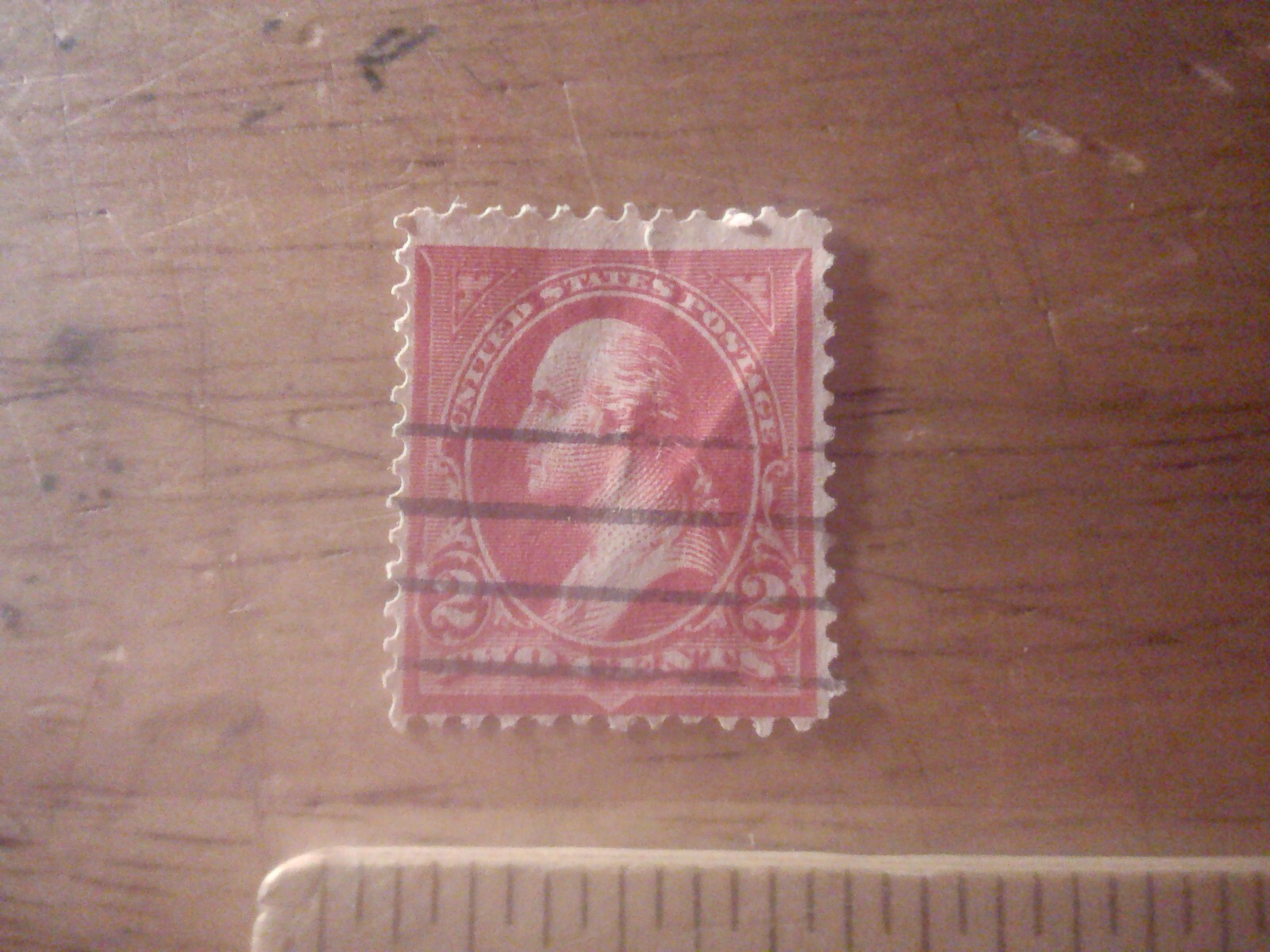 1894 2c Washington, type 1, carmine lake