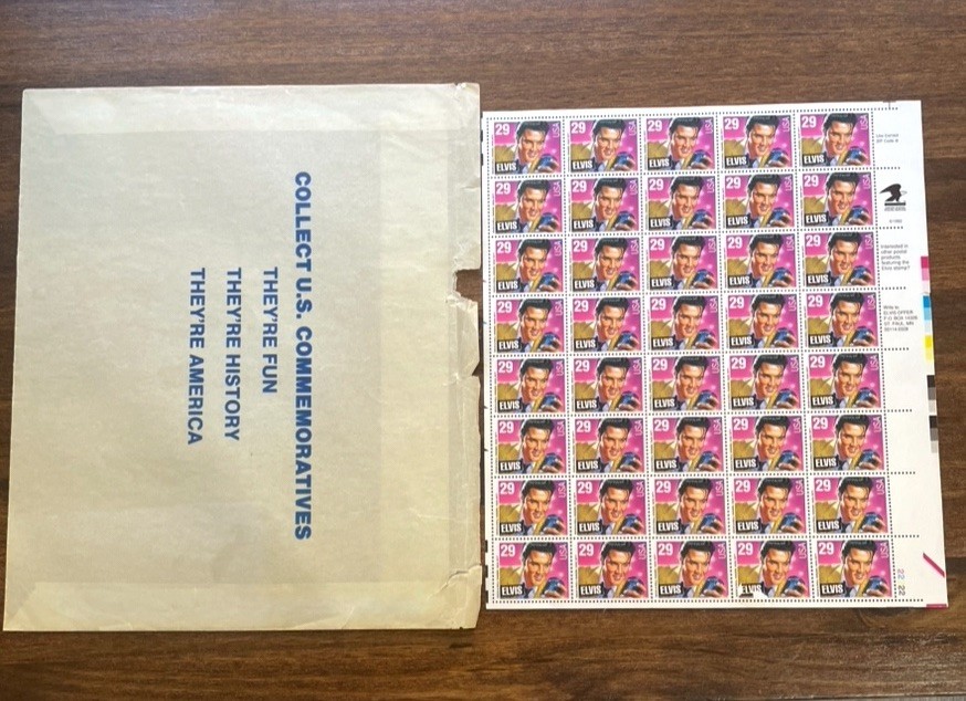 US SCOTT 2721 SHEET OF 40 ELVIS 29 CENTS FACE MNH