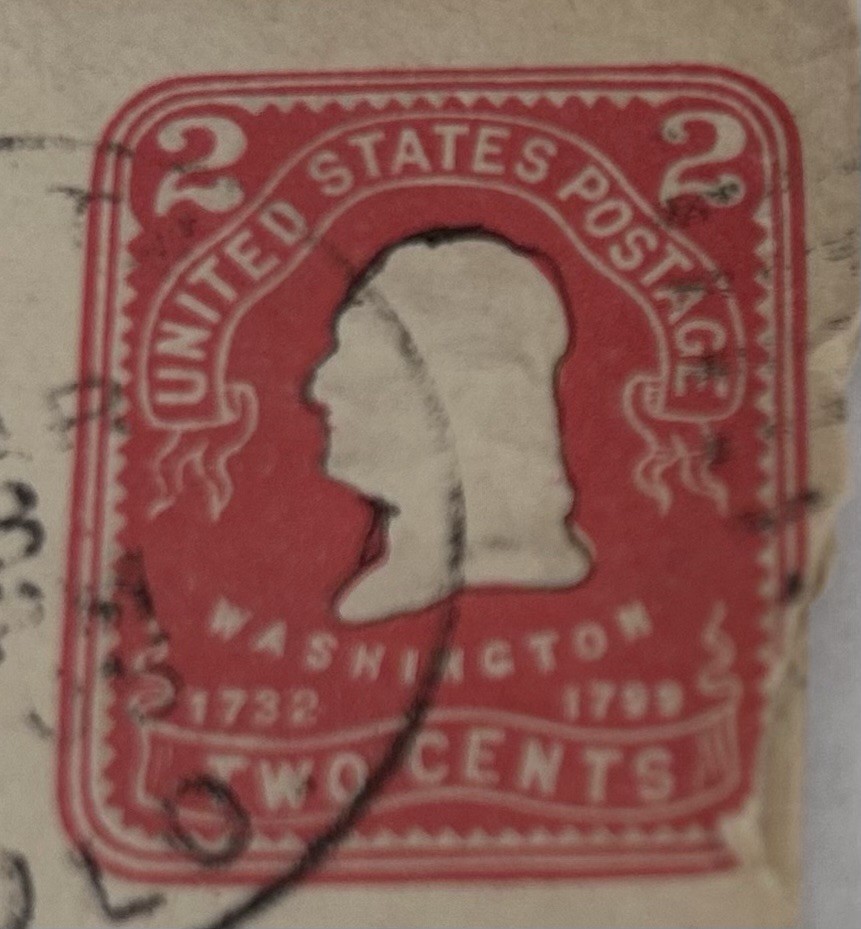 George Washington 2 Cent Postage Stamp 1732 1799 RARE FIND