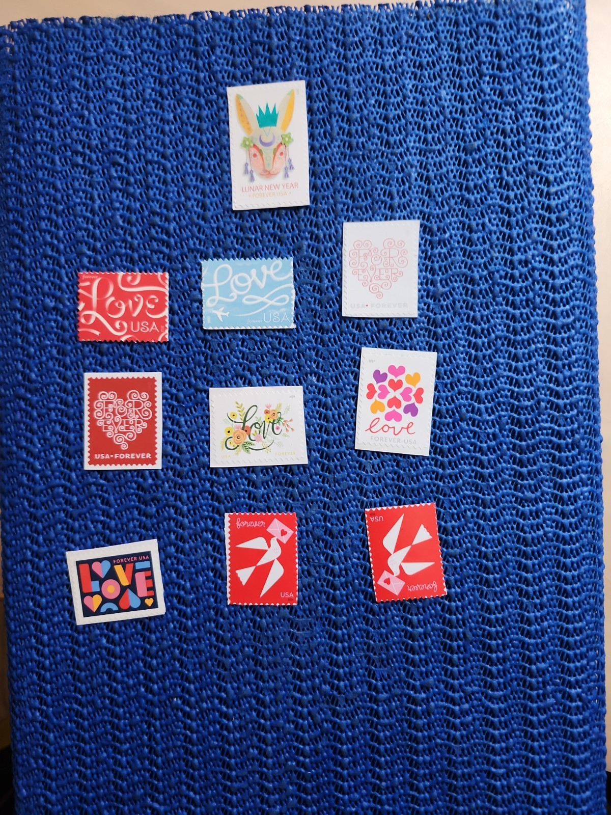 #8B, GET Ten (10) MINT ASSORTED US POSTAGE FOREVER STAMPS
