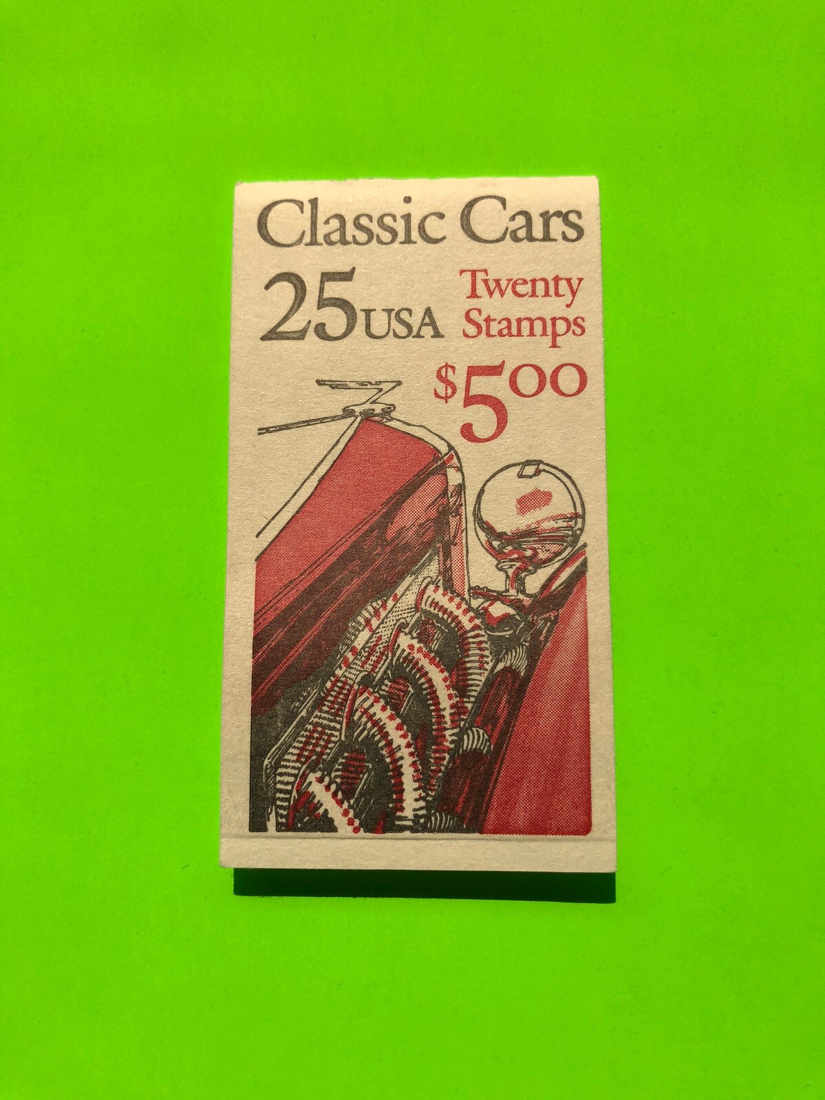 U.S Classis Cars Complete Postage Stamp Book