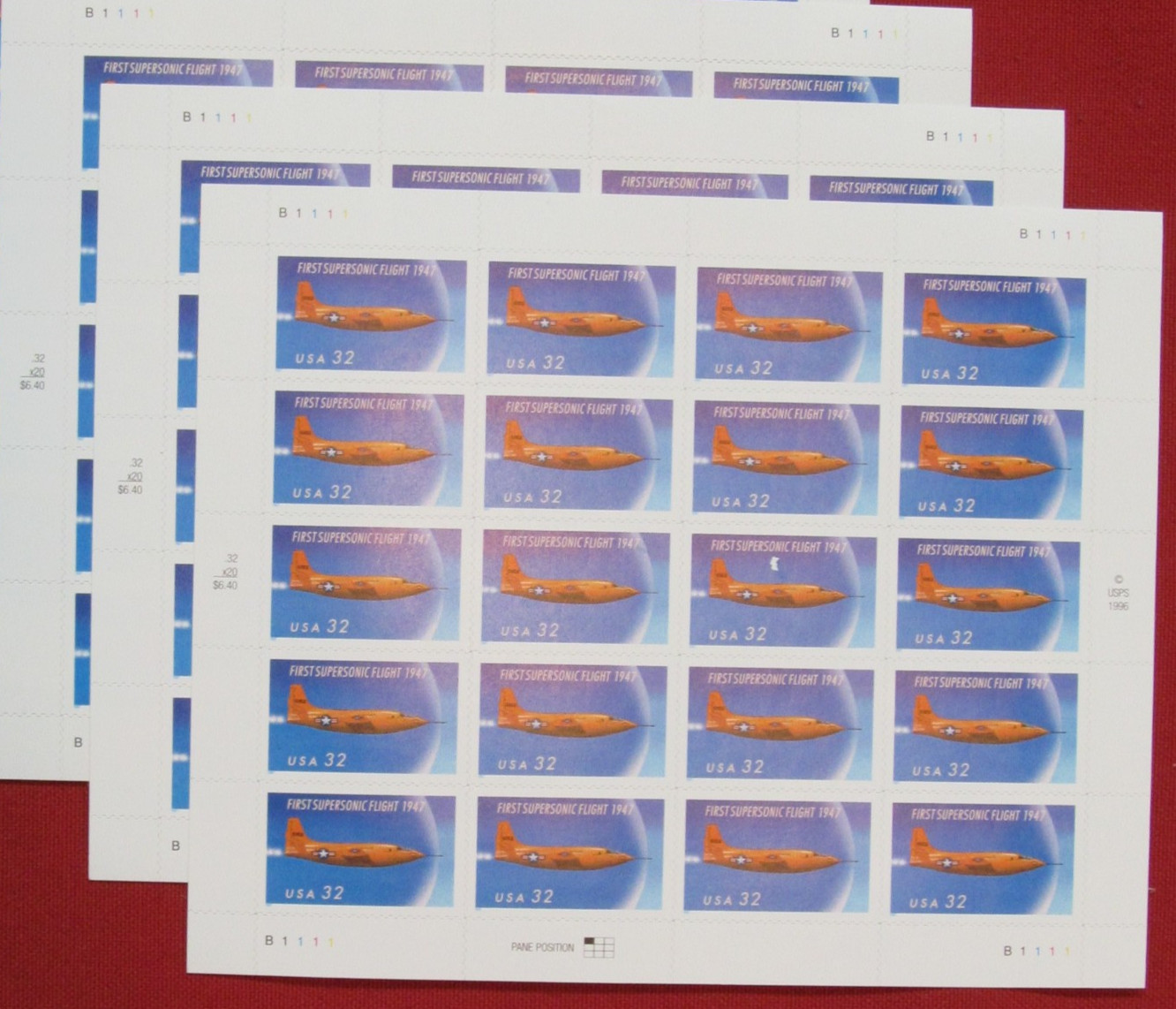 Five Sheets x 10 = 50 Nature of America: PLAINS PRAIRIE 34¢ US Stamps USA # 3506