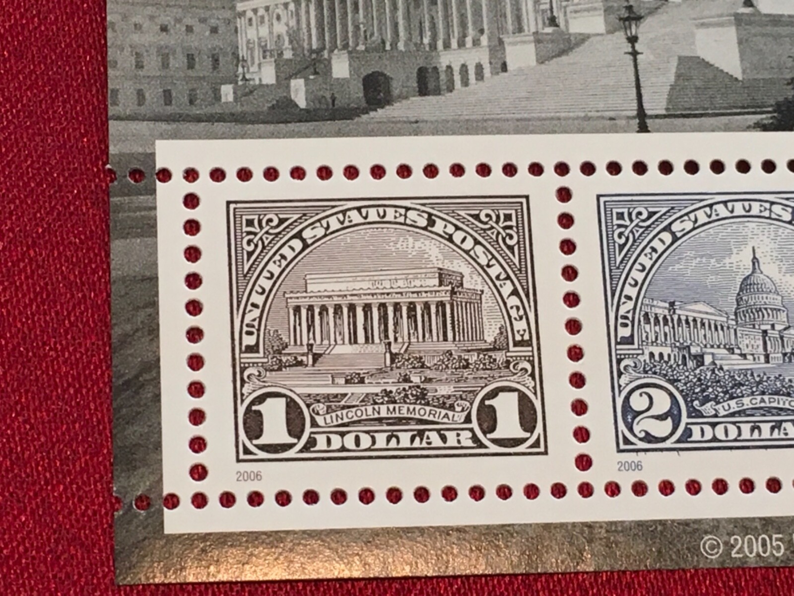 WASHINGTON 2006 WORLD PHILATELIC EXHIBITION / 3 STAMPS