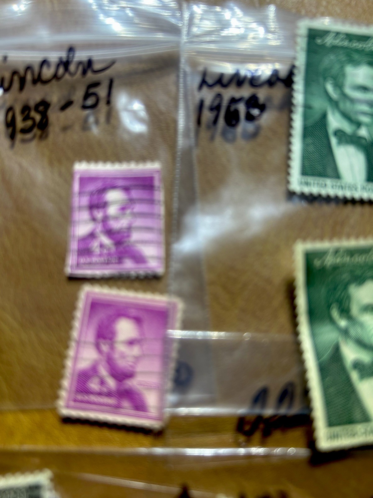 Stamps Abe Lincoln Lot (6). Great Condition.