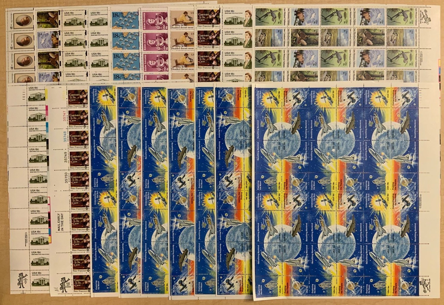 18¢ Discount Postage Sheet Group – Face Value $168.48 * Stuart Katz